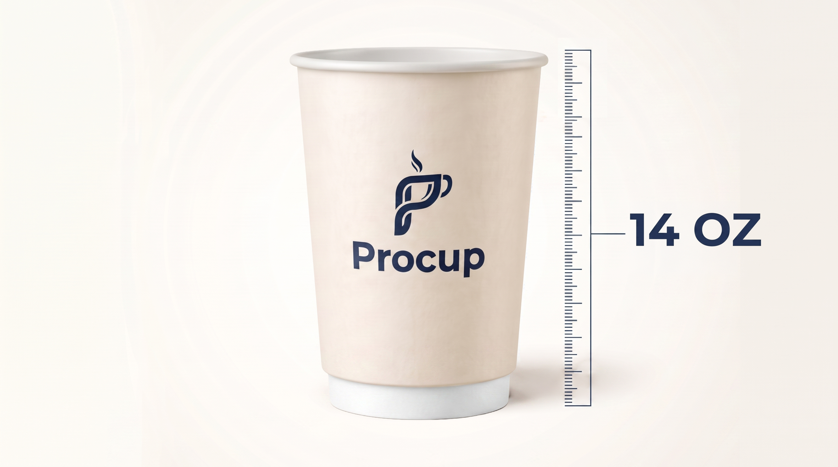 14oz double wall büyük boy bardak - Çift duvarlı 14oz karton bardak, baskılı 14oz double wall bardak, logolu büyük boy karton bardak Procup